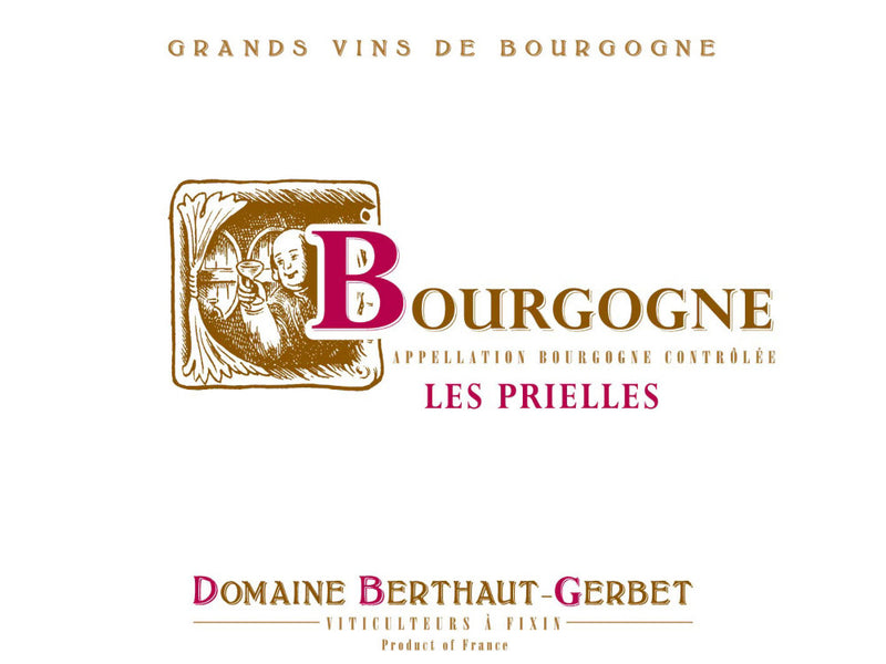 2020 Bertheaut-Gerbet - Bourgogne Rouge Prielles