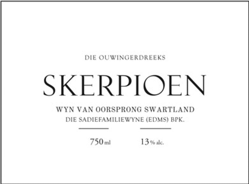 2021 Sadie Family - White Blend Swartland Skerpioen