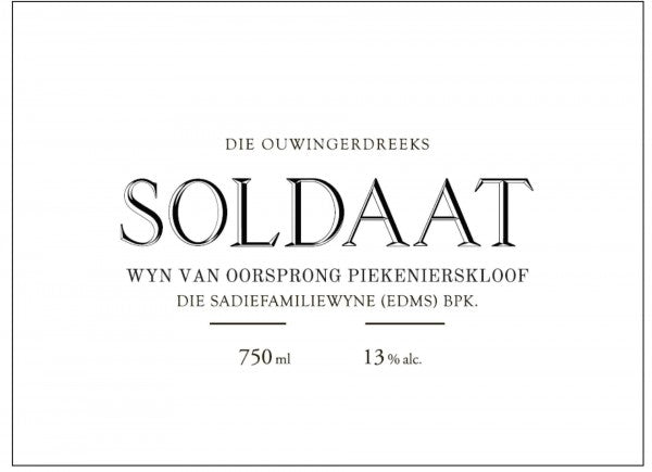 2021 Sadie Family - Grenache Noir Swartland Soldaat