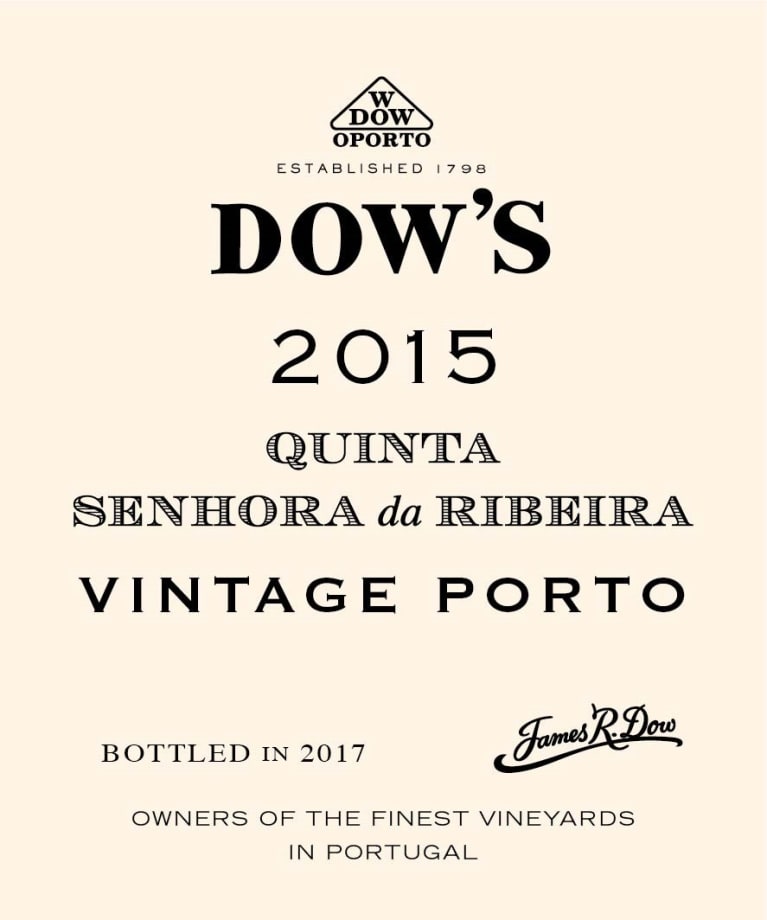 2015 Dow's - Vintage Port Single Quinta Senhora da Ribeira