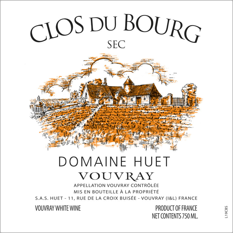 2022 Huet - Vouvray Clos Bourg sec