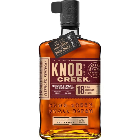 Knob Creek Straight 18 yr Bourbon Whiskey 750ml