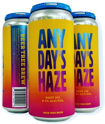Beer Tree Brew Any Day's Haze NEIPA 4pk cans
