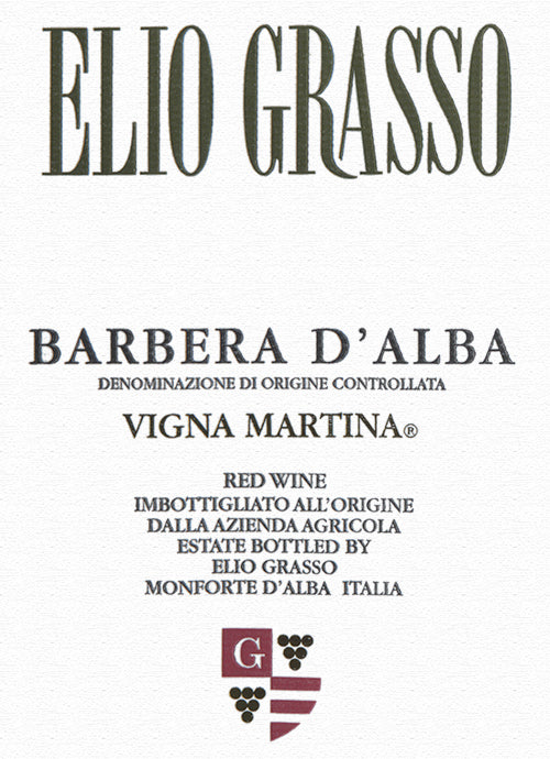 2021 Grasso, Elio - Barbera d'Alba Vigna Martina