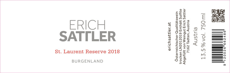 2019 Sattler - St. Laurent Burgenland Reserve