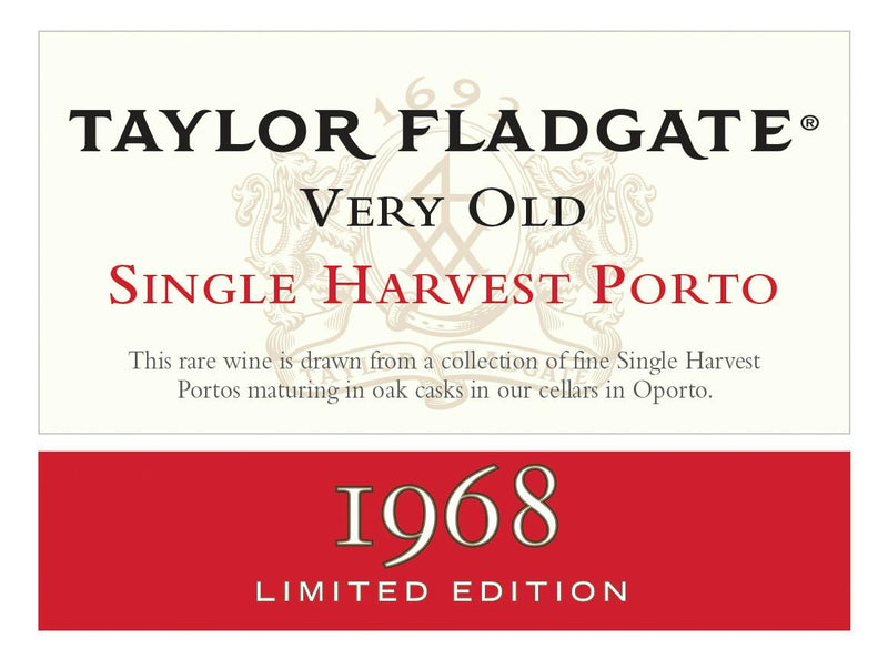 1968 Taylor Fladgate - Tawny Port Limited Edition Very Old Single Harvest