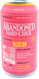 Abandoned Hard Cider Vacation 4pk