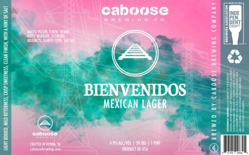 Caboose brewing - Bienvenidos Mexican Lager 4pk