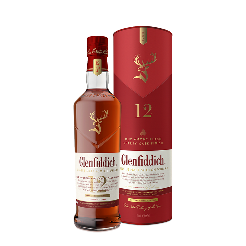 Glenfiddich 12 yr Sherry Cask Single Malt Whiskey 750ml