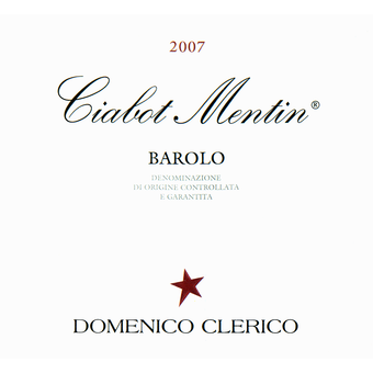 2007 Clerico Barolo Ciabot Mentin Ginestra
