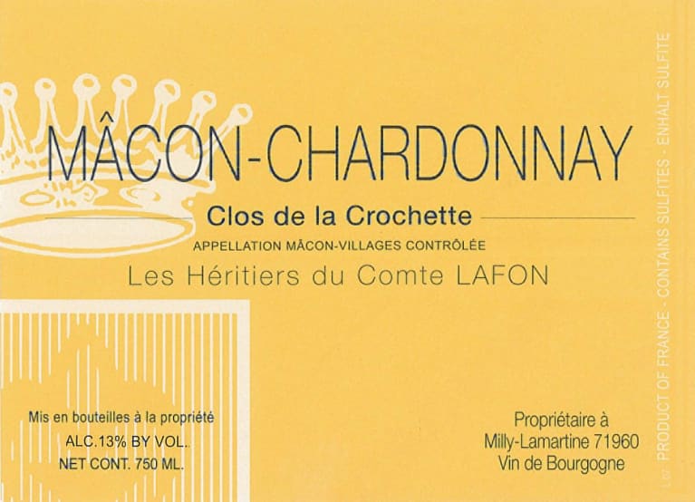 2022 Comte Lafon - Macon Chardonnay Clos de la Crochette