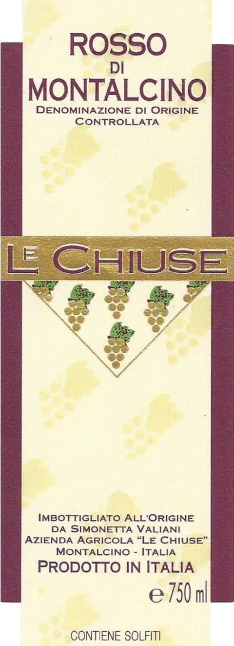 2019 Le Chiuse - Rosso di Montalcino DOC