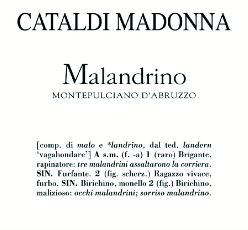 2020 Cataldi - Montepulciano d'Abruzzo DOC Madonna Malandrino