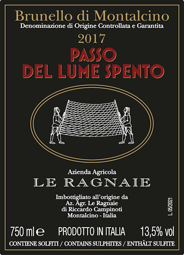 2017 Le Ragnaie - Brunello di Montalcino Passo del Lume Spento