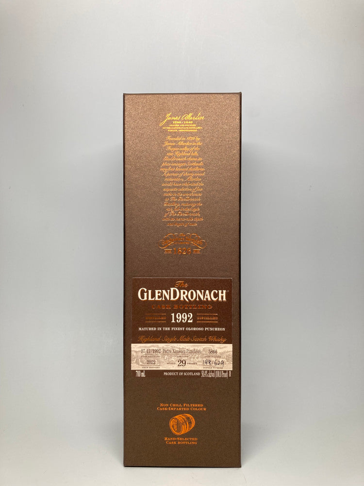 Glendronach Cask Bottling 29 yr 1992 #5866 PX b.2022 Single Malt Whiskey 700ml