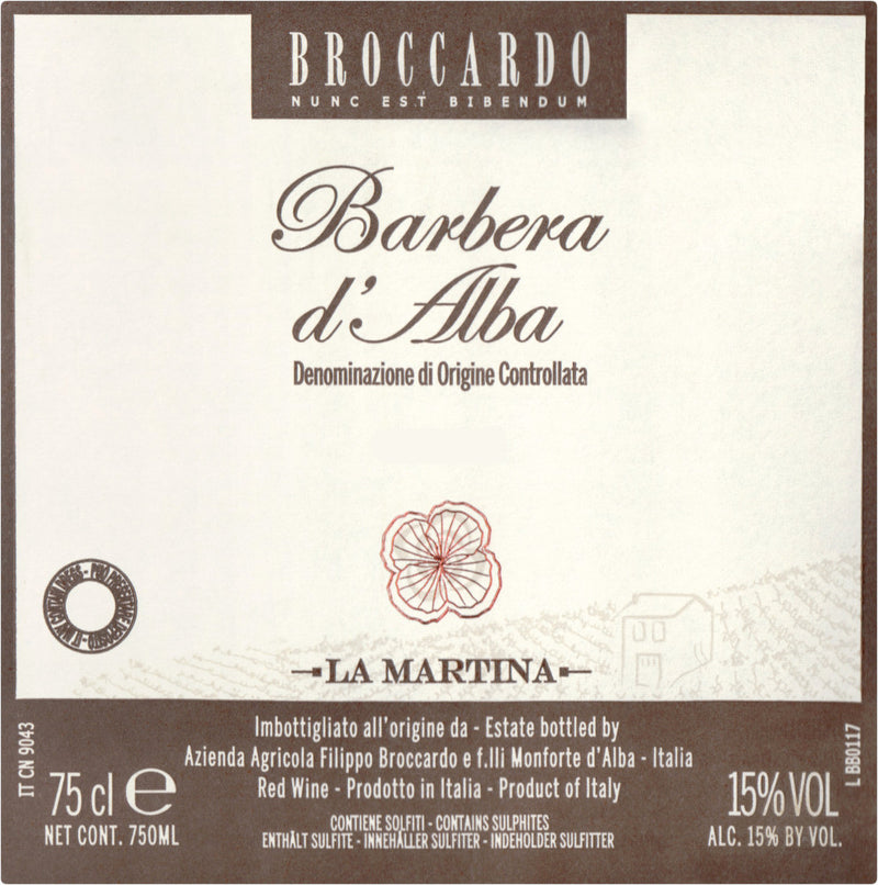 2021 Broccardo - Barbera d'Alba La Martina