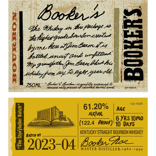 Booker's Noe The Storyteller Batch 2023-04 Whiskey 750ml