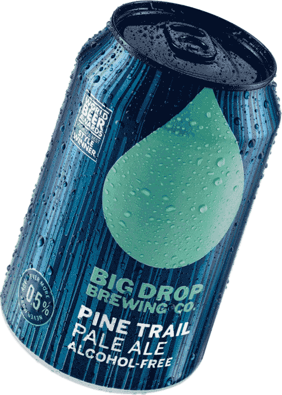 Big Drop Brewing Pine Trail Pale Ale Non-Alcoholic 6pk
