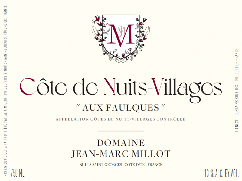 2022 Jean-Marc Millot - Cote de Nuits Villages Faulques