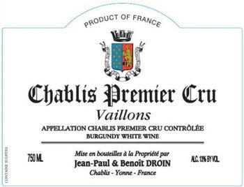 2021 Jean-Paul & Benoit Droin - Chablis Vaillons