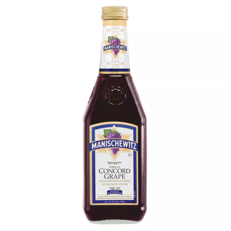 Manischewitz Concord Grape Wine bottle