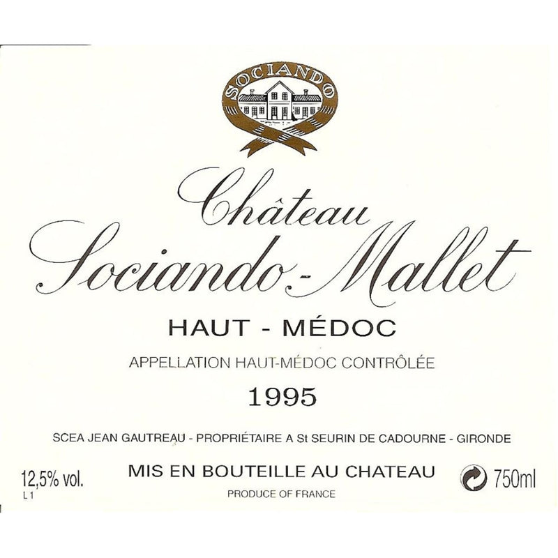 1995 Chateau Sociando Mallet Medoc