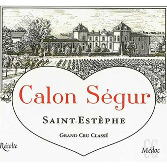 1996 Chateau Calon Segur - St. Estephe