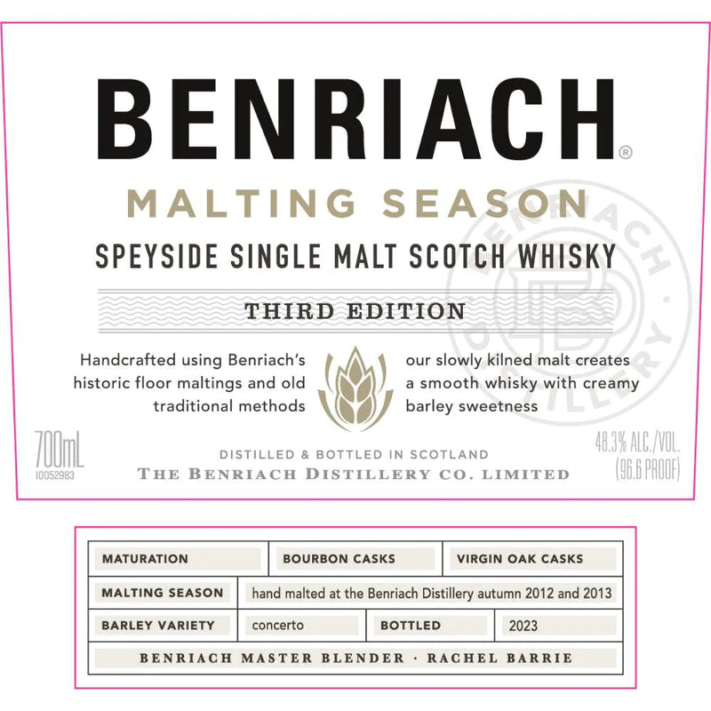BenRiach Malting Season #3 Single Malt Whiskey 700ml