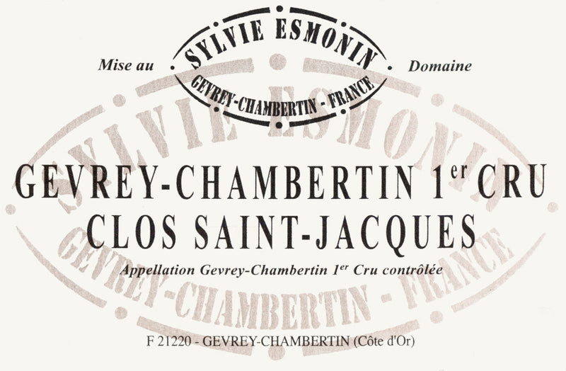 2020 Sylvie Esmonin Gevrey Chambertin Clos St. Jacques