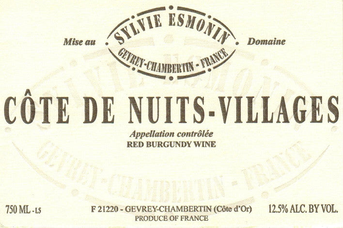 2022 Sylvie Esmonin Cote de Nuits Villages