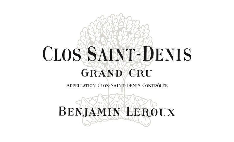 2019 Benjamin Leroux - Clos St. Denis