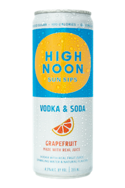 High Noon Vodka Hard Seltzer Grapefruit 4pk