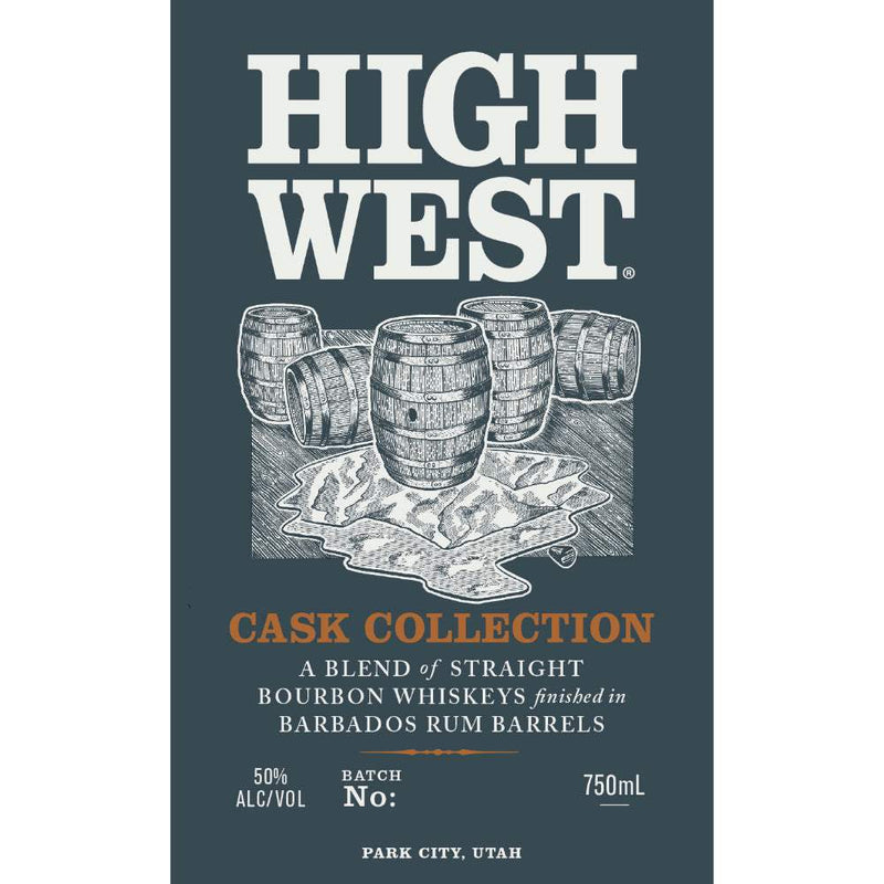 High West Blend Straight Bourbon Barbados Rum Barrels Whiskey 750ml