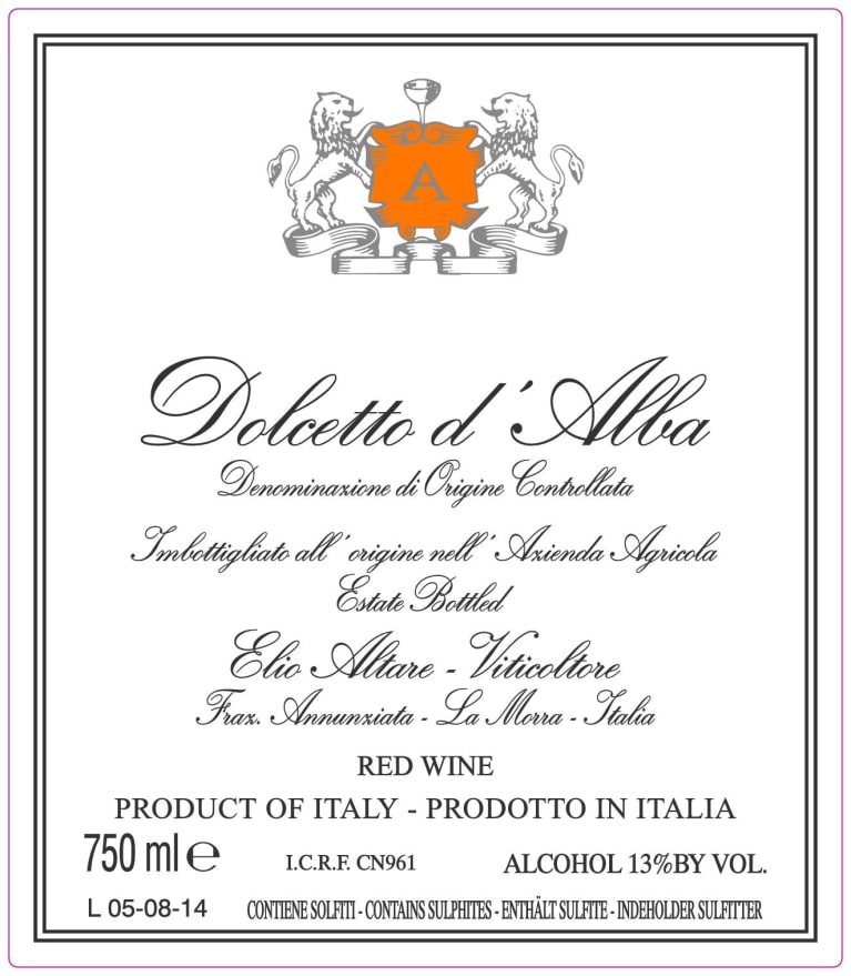 2022 Altare, E. - Dolcetto d'Alba DOC
