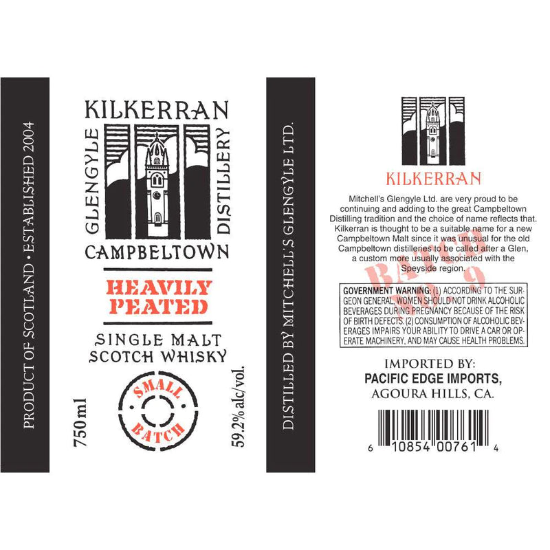 Kilkerran (Springbank) Heavily Peated Batch #9 Single Malt Whiskey 750ml