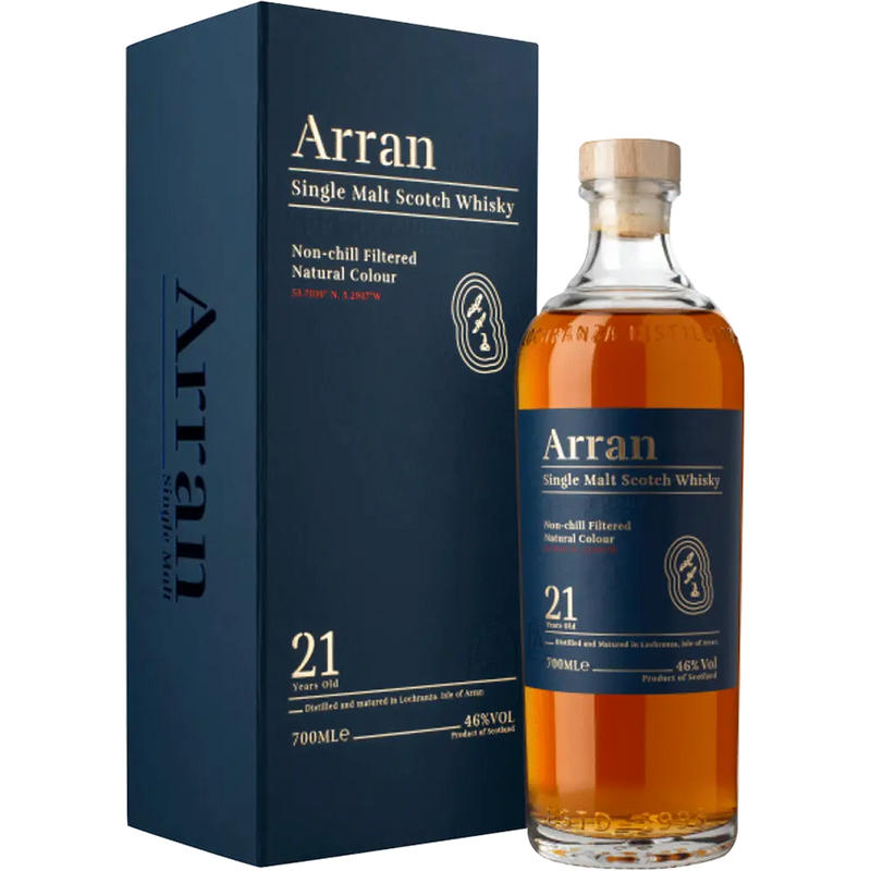 The Arran 21 yr Single Malt Whiskey 700ml