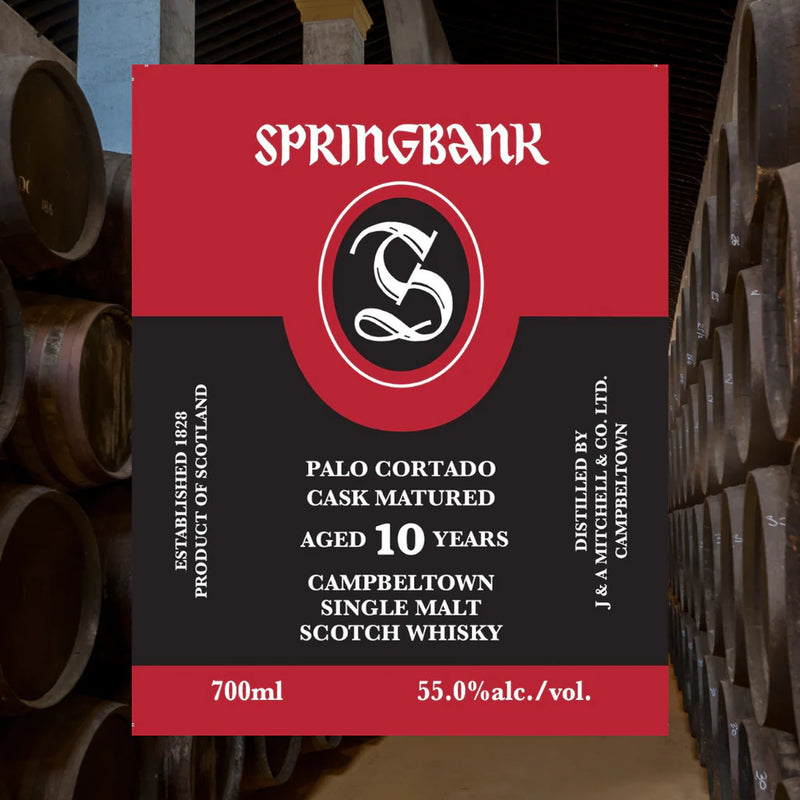 Springbank 10 yr Palo Cortado Sherry Cask Single Malt Whiskey 700ml