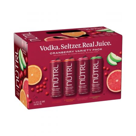 NUTRL - Cranberry Hard Seltzer Variety 8pk