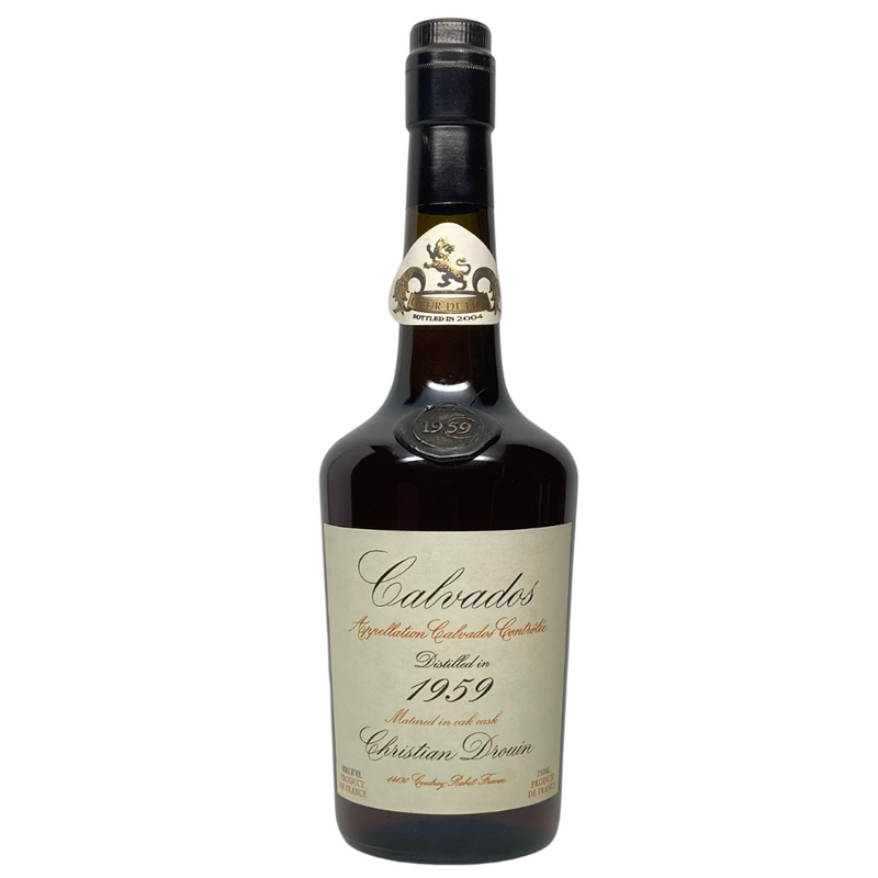 1959 Christian Drouin Vintage (45 yr b. 2004) Calvados Brandy 750ml