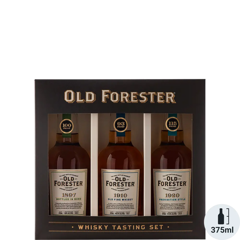 Old Forester 3 Pack Set 1897/1910/1920 Bourbon Whiskey 375ml