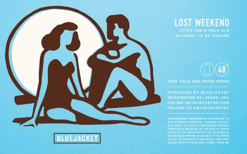 Bluejacket Lost Weekend DDH with Citra Hazy IPA 4pk