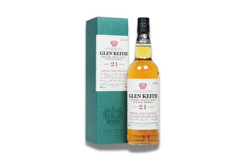 Glen Keith 21 yr Speyside Single Malt Whiskey 750ml