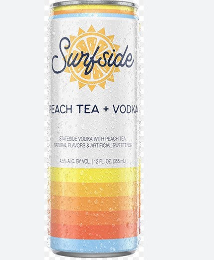 Surfside peach tea + vodka 4pk