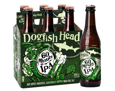 Dogfish Head Craft Brewery 60 minute IPA 6pk bottle