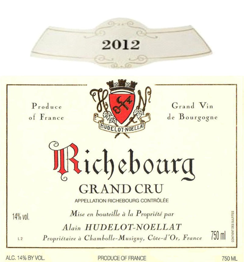 2012 Alain Hudelot-Noellat - Richebourg