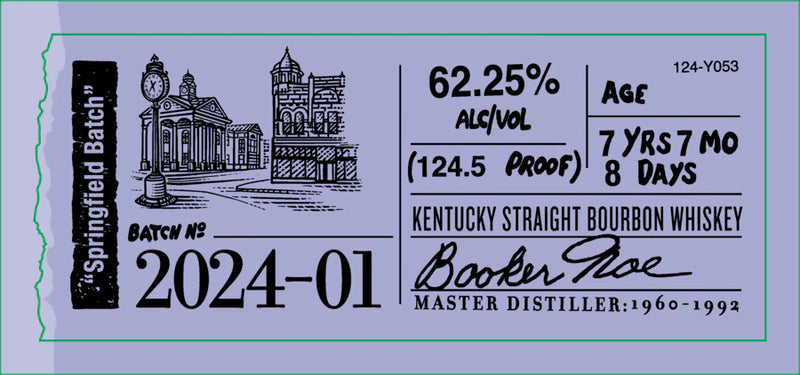 Booker's Springfield Batch 2024-01 7 yr Bourbon Whiskey 750ml