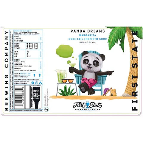 First State Brewing Panda Dreams Margarita Sour Ale 4pk