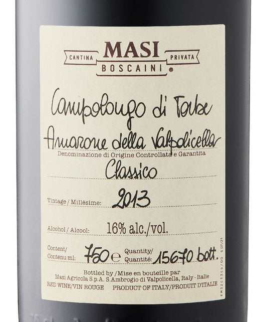 2013 Masi - Amarone della Valpolicella DOCG Classico Campolongo Torbe
