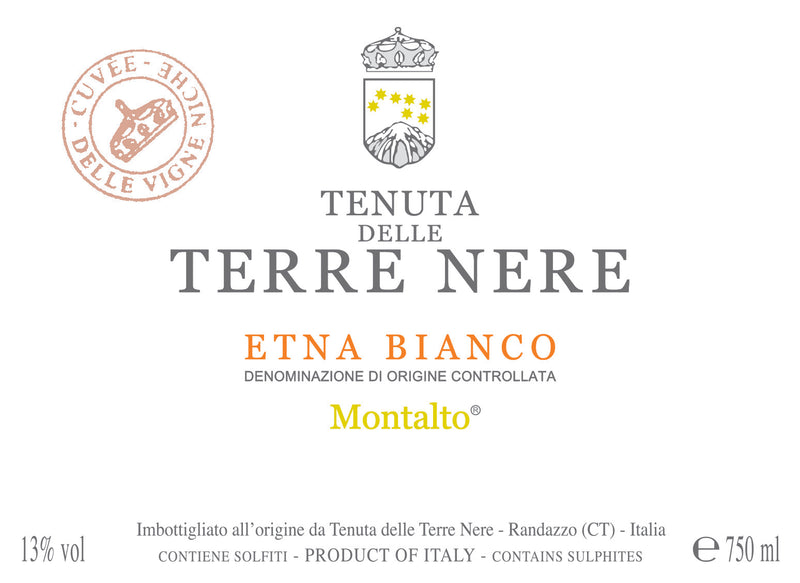 2022 Terre Nere - Etna Bianco DOC Montalto Sottana Vigne Niche
