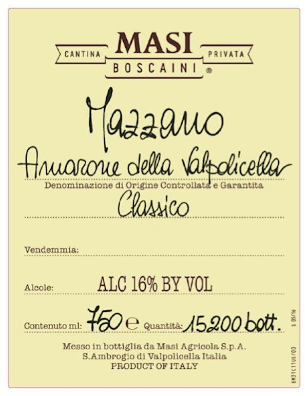 2013 Masi - Amarone della Valpolicella DOCG Mazzano